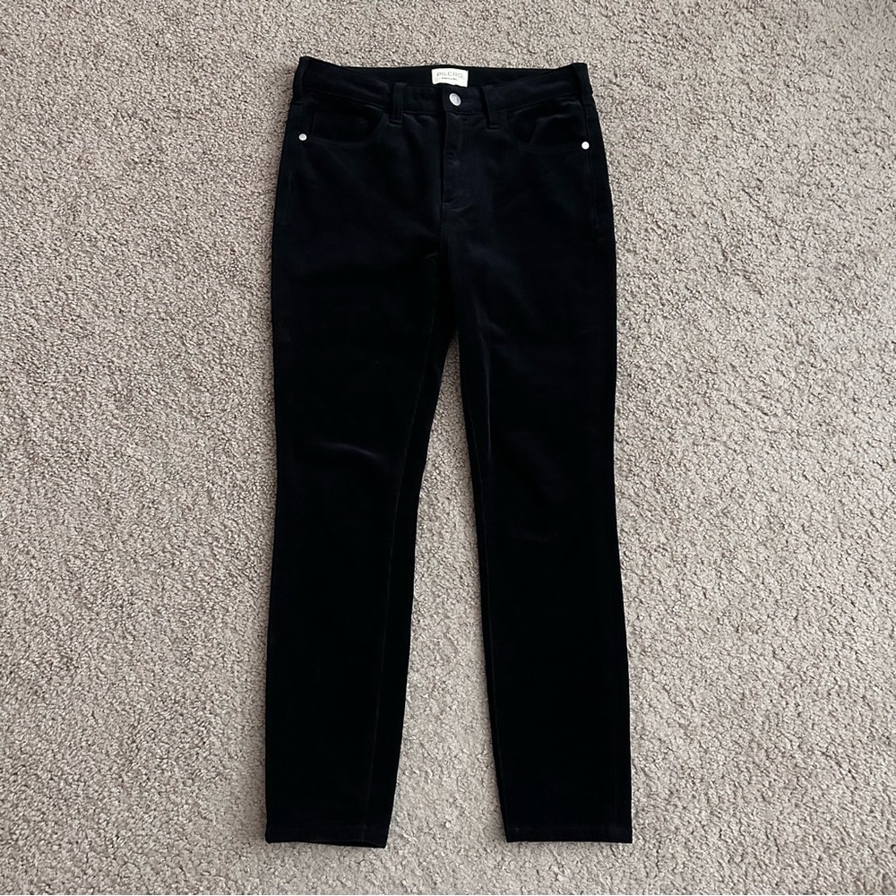 Pilcro Black Corduroy Skinny Jeans Womens 28
